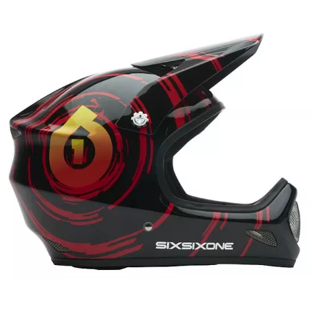 661 - SixSixOne Evo – Full-Face Helmet (nspiral_redblk) | kasitro.live