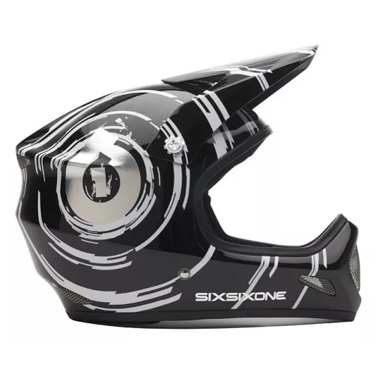 661 - SixSixOne Evo – Full-Face Helmet (nspiral_blkwht) | kasitro.live