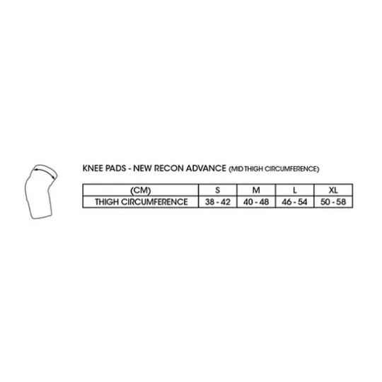 661 Recon Advance knee Black