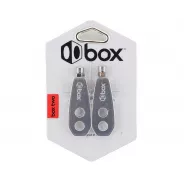 Box Two Chain Tensioners 10 mm x 2 axle holes Silver