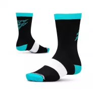 Ride Concepts Ride Every Day 8" ponožky - Black/Aqua