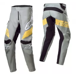 Alpinestars Racer kalhoty - Green Steel/Sulphur Yellow