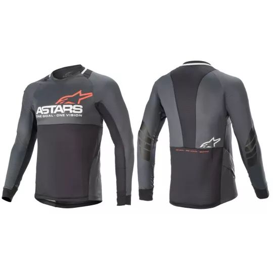 Alpinestars Drop 8.0 dres Black/Coral (op8LS_BlkCoral) | kasitro.live