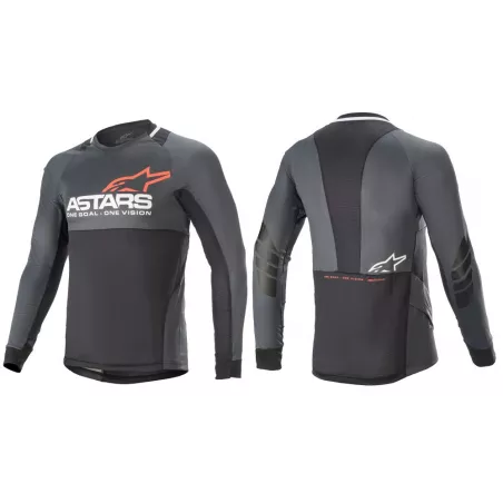 Alpinestars Drop 8.0 dres Black/Coral (op8LS_BlkCoral) | kasitro.live