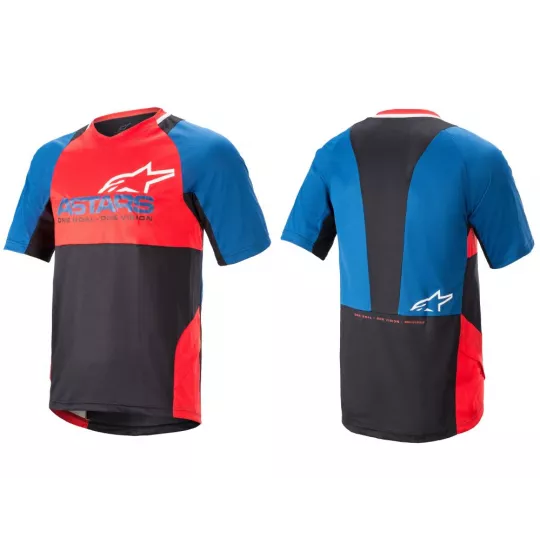 Alpinestars Drop 8.0 dres Mid Blue/Bright Red (8SS_MidBlBrghR) | kasitro.live