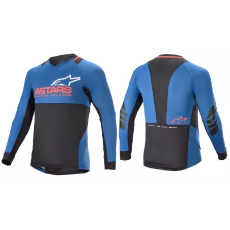 Alpinestars Drop 8.0 dres Mid Blue/Bright Red (8LS_MidBlBrghR) | kasitro.live