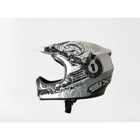 661 - SixSixOne Evo – Full-Face Helmet (distressed_wht) | kasitro.live