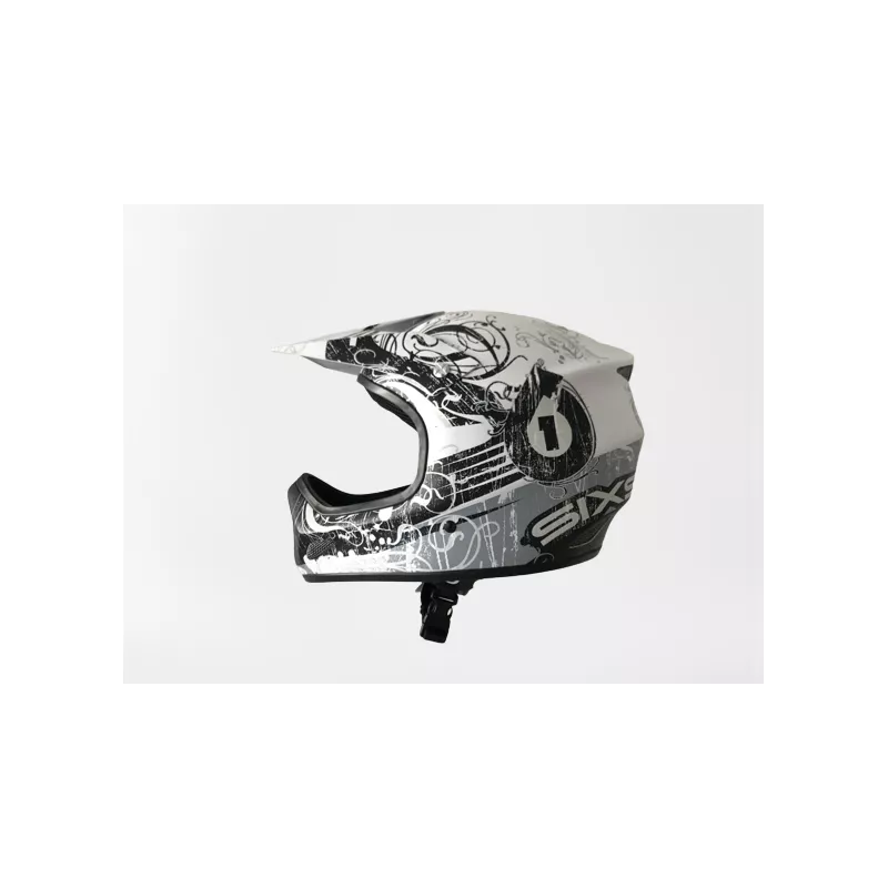 661 - SixSixOne Evo – Full-Face Helmet (distressed_wht) | kasitro.live