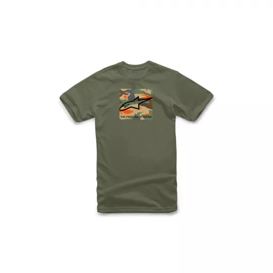 Alpinestars tričko Free Camo - Military Green | kasitro.live