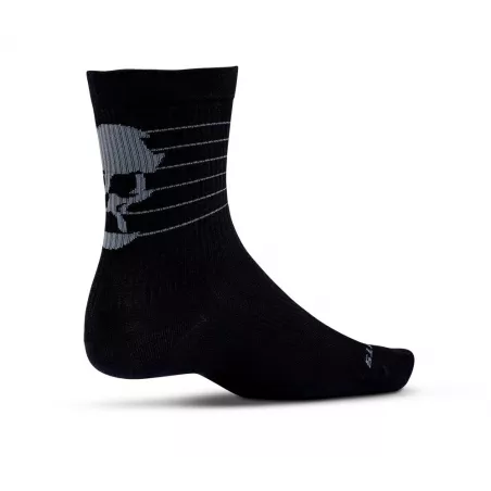 Ride SKULLY Combed Cotton 8" ponožky - Black | kasitro.live