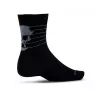 Ride SKULLY Combed Cotton 8" ponožky - Black | kasitro.live