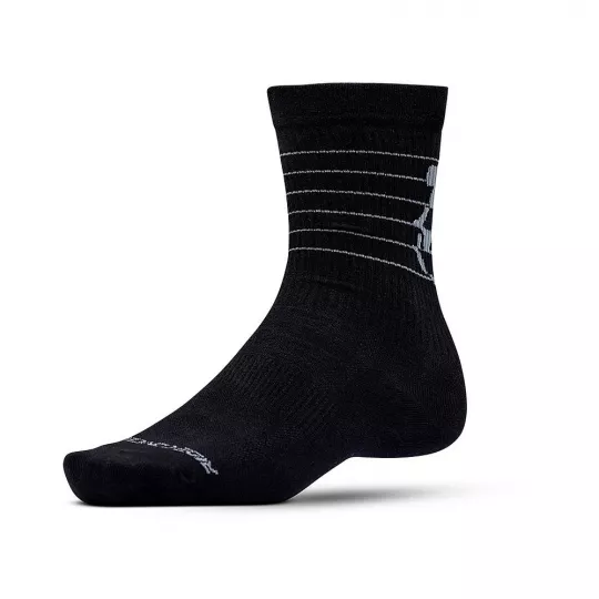 Ride SKULLY Combed Cotton 8" ponožky - Black | kasitro.live