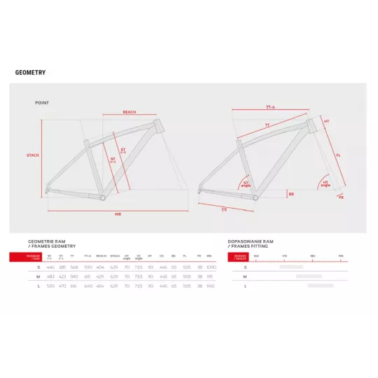 Accent POINT Alu 29 – MTB Hardtail Frame (červený) | kasitro.live