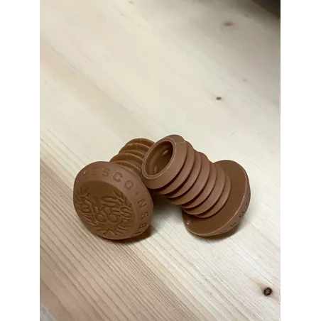 NS Holdfast Bar Ends – Bike Grips (Hnědé) | kasitro.live