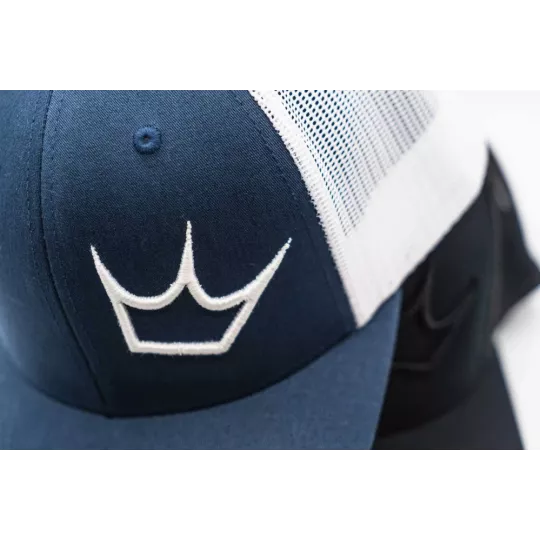 Peaty's Retro Trucker kšiltovka - Navy/white - Unisize