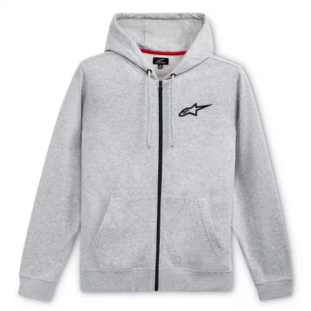 Alpinestars Ageless Chest hoodie - se zipem (šedo) | kasitro.live