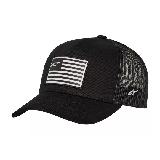 ALPINESTARS FLAG Snapback hat – trucker cap (černá) | kasitro.live
