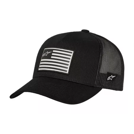 ALPINESTARS FLAG Snapback hat – trucker cap (černá) | kasitro.live