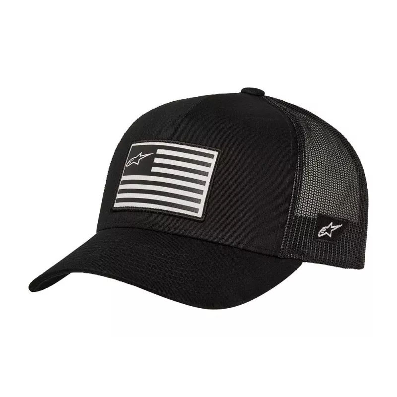 ALPINESTARS FLAG Snapback hat – trucker cap (černá) | kasitro.live