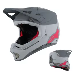 Alpinestars Missile TECH Racer MIPS helmet Light Gray Dark Gray