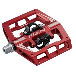 FUNN Mamba Double side SPD - GRS pedals red