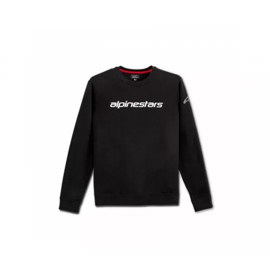 Alpinestars Linear crew Fleece mikina Černo/bíla