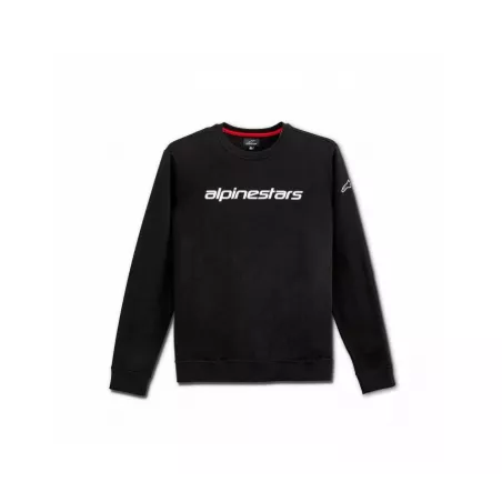 Alpinestars Linear crew Fleece mikina Černo/bíla