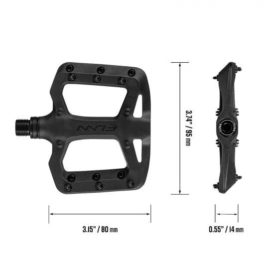 Funn Taipan S kompozit – Bike Pedals (červené) | kasitro.live