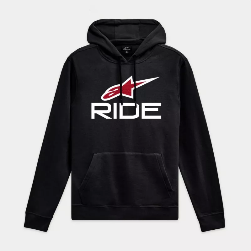 Alpinestars Ride 4.0 hoodie s kapucí black white red | kasitro.live