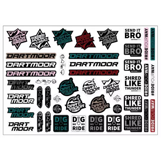 Dartmoor Sticker sheet A3 Dartmoor V3 - aršík samolepek | kasitro.live
