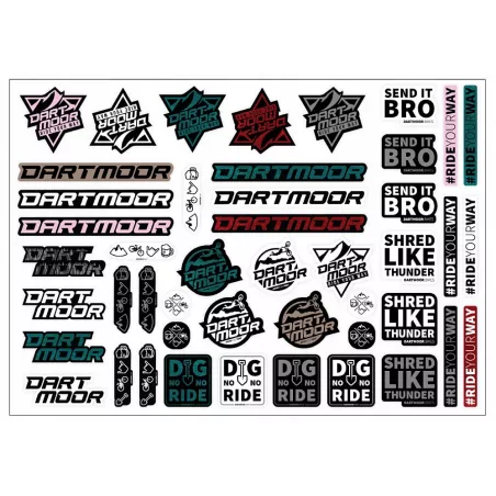 Dartmoor Sticker sheet – Bike Stickers (V3) | kasitro.live