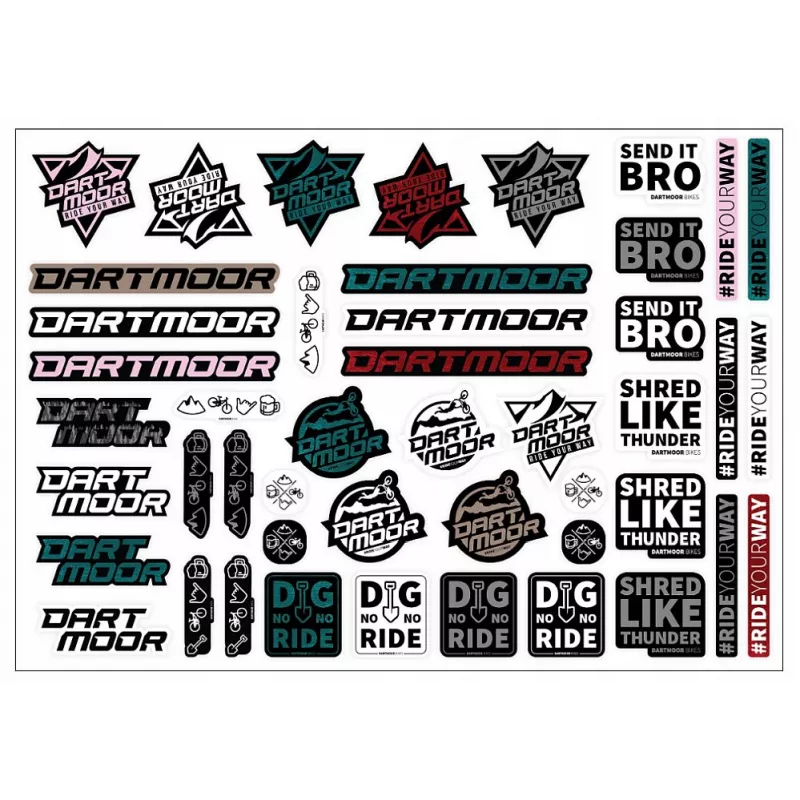 Dartmoor Sticker sheet A3 Dartmoor V3 - aršík samolepek | kasitro.live