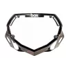 Box Two Number Plate LARGE - CHROME Black