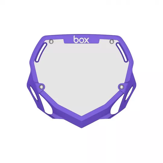 Box Two Number Plate LARGE - Purple