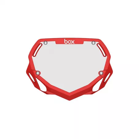 Box Two Number Plate SMALL tabulka - Red | kasitro.live