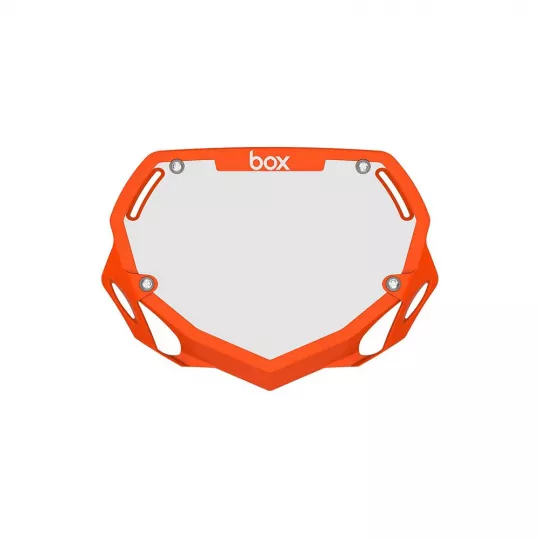 Box Two Number Plate SMALL - Orange