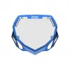 Box Two Number Plate LARGE - CHROME Blue