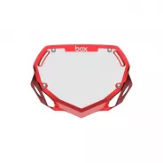 Box Two Number Plate SMALL tabulka na číslo CHROME Red