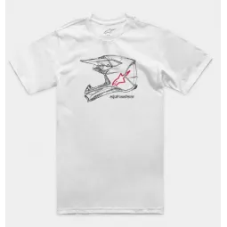 Alpinestars MX Helmet – T-Shirt (bílé) | kasitro.live