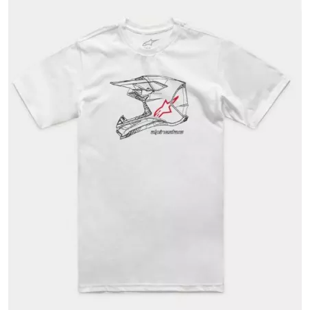 Alpinestars MX Helmet – T-Shirt (bílé) | kasitro.live