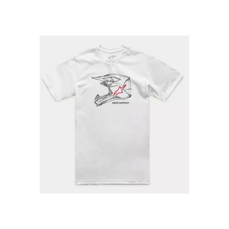 Alpinestars MX Helmet – T-Shirt (bílé) | kasitro.live