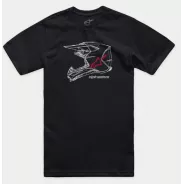 Alpinestars MX Helmet – T-Shirt (černé) | kasitro.live