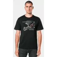 Alpinestars MX Helmet – T-Shirt (černé) | kasitro.live