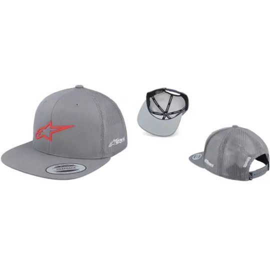 Alpinestars 3D Ageless Trucker kšiltovka - grey red