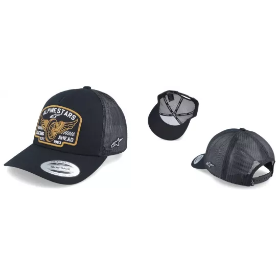 Alpinestars Heritage Patch Trucker kšiltovka - Black/Black