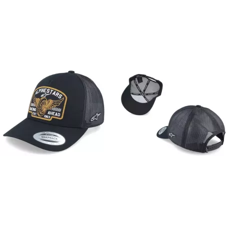 Alpinestars Heritage Patch Trucker kšiltovka - Black/Black