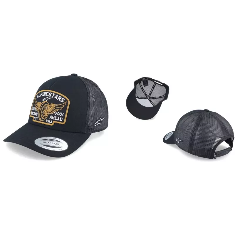 Alpinestars Heritage Patch Trucker kšiltovka - Black/Black