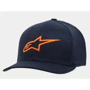 Alpinestars Ageless Curve hat Flexfit hat navy orange