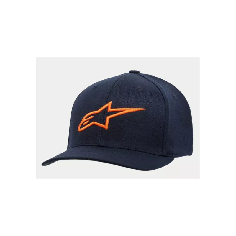 Alpinestars Ageless Curve hat Flexfit hat navy orange