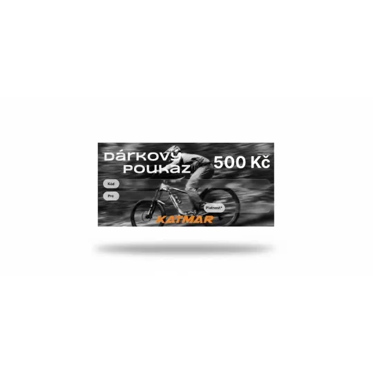 Dárkový poukaz Katmar 500 Kč | kasitro.live